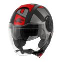 Casco Jet Kappa Kv37r Evo Style Nero / Tita /rosso