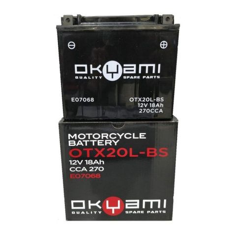 Batteria Okyami Otx20l-bs - Pronta All'uso