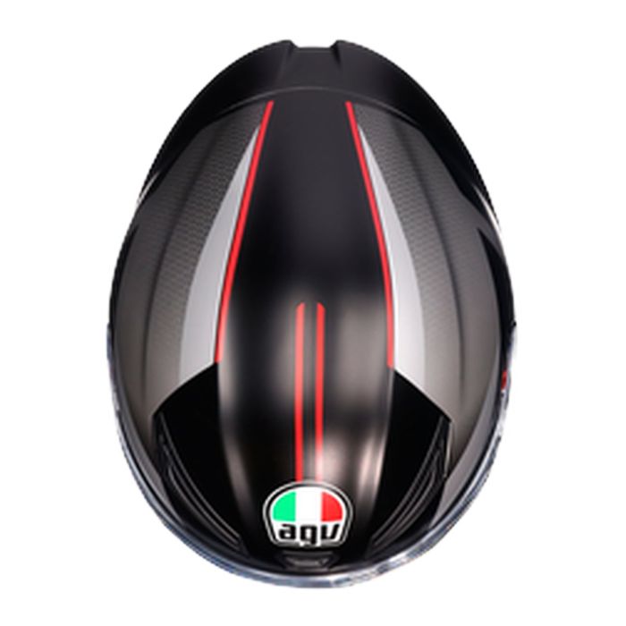 Casco Agv K1 S E2206 Lap Matt Black/grey/red