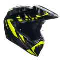 Casco Agv Ax9 E2206 Steppa Carbon/grey/yellow F