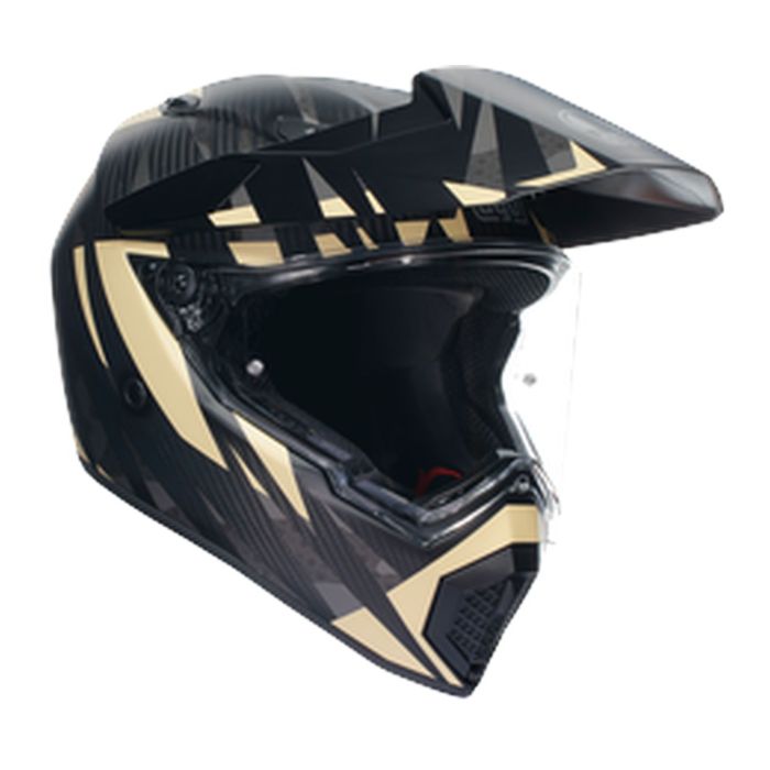 Casco Agv Ax9 E2206 Steppa Matt Carbon/grey/san