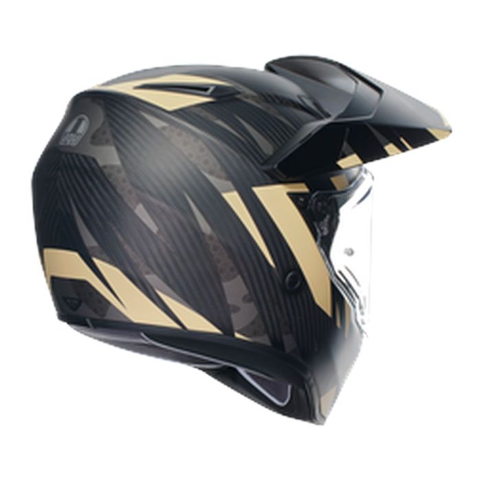 Casco Agv Ax9 E2206 Steppa Matt Carbon/grey/san