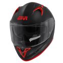 Casco Integrale Givi 50.9 Solid Opaco Nero/argento/rosso