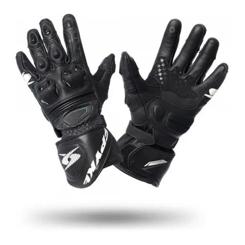 Guanti In Pelle Spyke Tech Race Zero Black