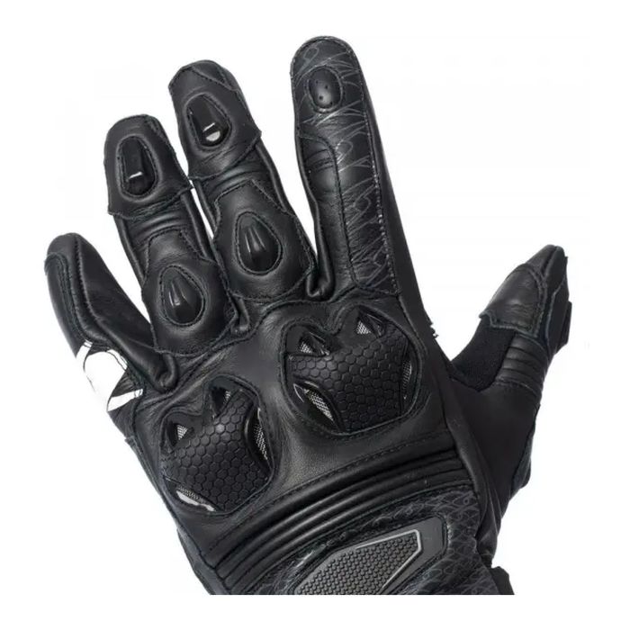 Guanti In Pelle Spyke Tech Race Zero Black