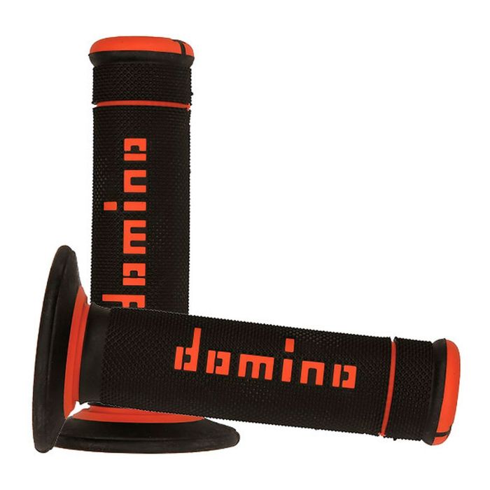 Manopole Domino A020 Off Road 118mm Nero Arancio