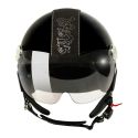 Casco New Max Posh Con Swarovski Nero Opaco Nero