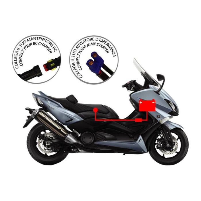 bbc bike booster cable 60cm wiring for emergency starters