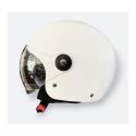 Casco Jfm Demi Jet Monocolore Bianco Lucido