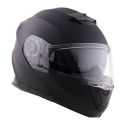 Casco Jfm Flip-up Apribile Doppia Visiera Nero Opaco