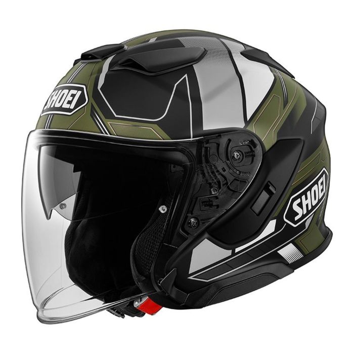 Casco Shoei J-cruise 3 Whizzy Tc11 - Matt Green Bl
