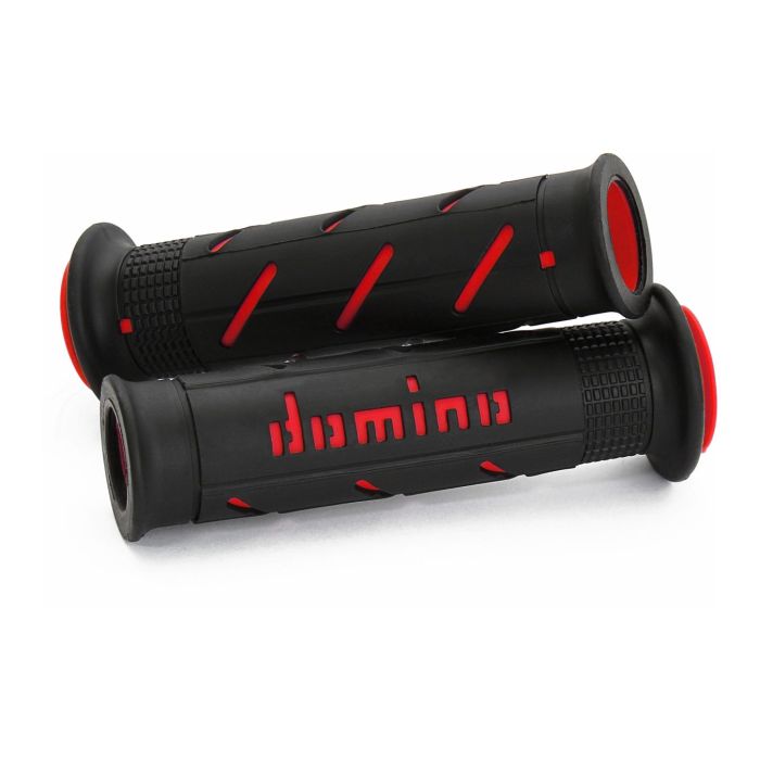 Manopole Domino A250 Stradali 120mm Nero Rosso