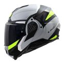 Casco Ribaltabile Ls2 Ff910 Advant Ii Triple Light Grey H-v Yello