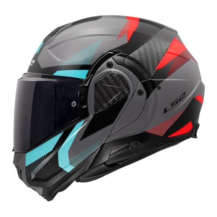 Casco Ribaltabile Ls2 Ff910 Advant Ii Triple Nardo Grey Blue Red