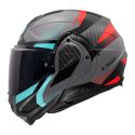 Casco Ribaltabile Ls2 Ff910 Advant Ii Triple Nardo Grey Blue Red