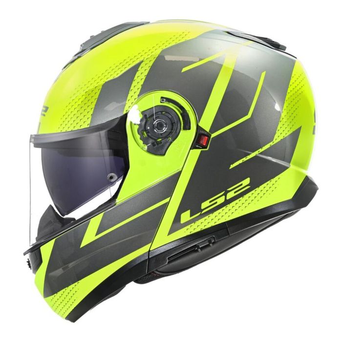 Casco Modulare Ls2 Ff908 Strobe Ii Code H-v Yellow Grey