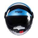 Casco Nolan N21 Visor 06 Tangente Nero Blu Argento