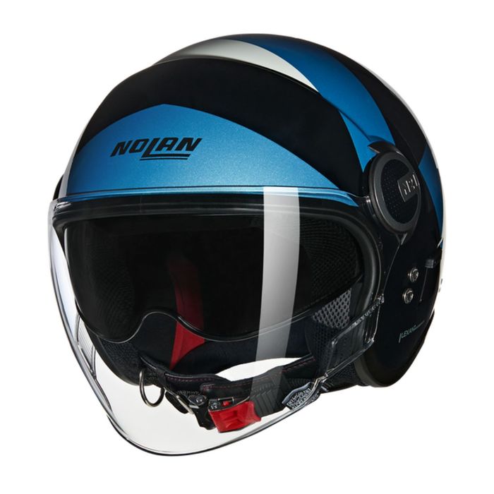 Casco Nolan N21 Visor 06 Tangente Nero Blu Argento