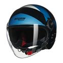 Casco Nolan N21 Visor 06 Tangente Nero Blu Argento