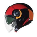 Casco Nolan N21 Visor 06 Bicromo Nero Rosso Arancione