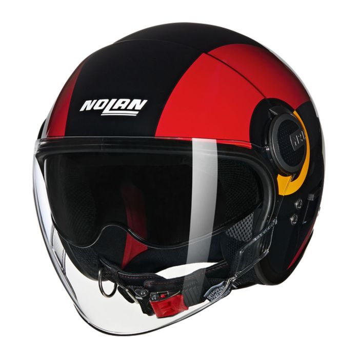 Casco Nolan N21 Visor 06 Bicromo Nero Rosso Arancione