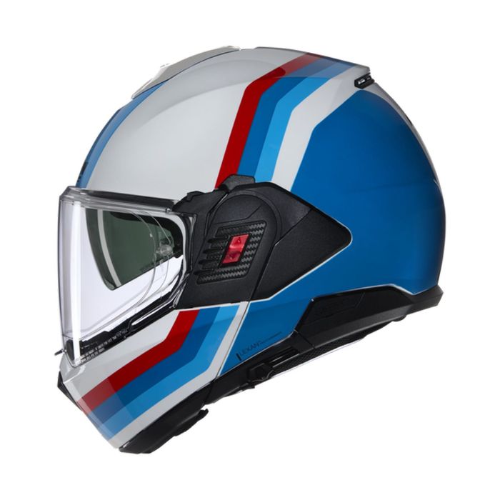 Casco Nolan N120-1 Lineo Bianco Blu Rosso