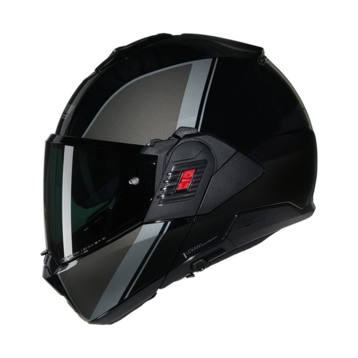 Casco Nolan N120-1 Verniciatura Speciale Nero Grigio Argento