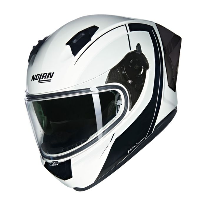 Casco Nolan N60-6 Sport Mesmerico Bianco Nero Metal