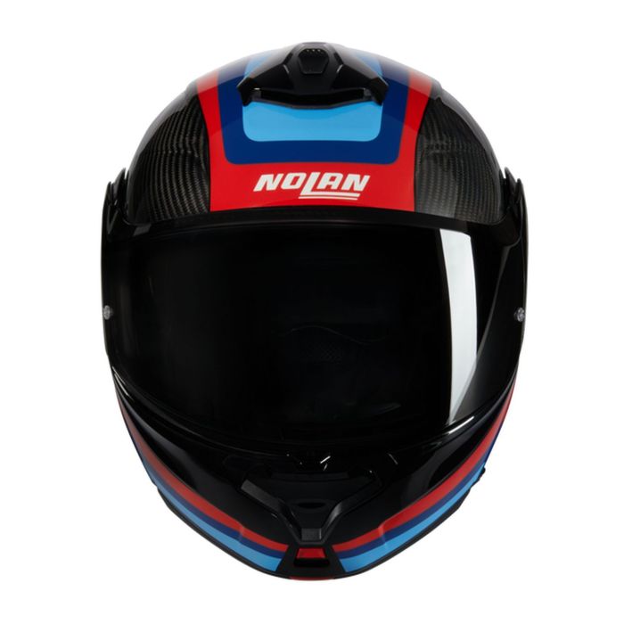 Casco Nolan X-1005 Ultra Carbon Gran Tour Blu Rosso Azzurro