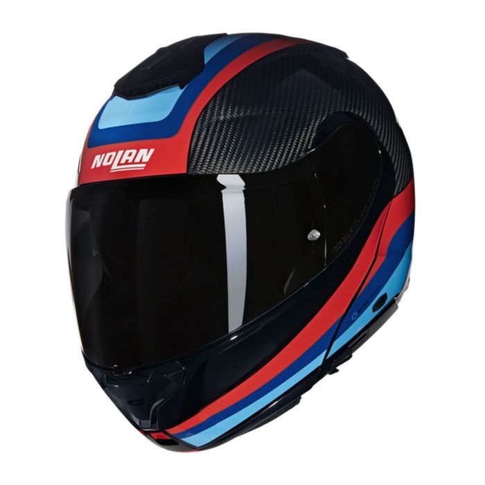 Casco Nolan X-1005 Ultra Carbon Gran Tour Blu Rosso Azzurro