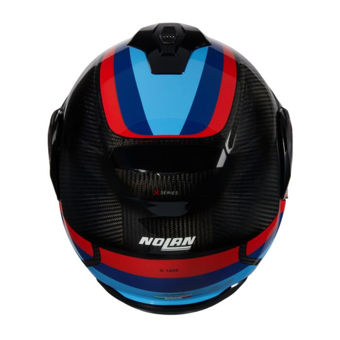 Casco Nolan X-1005 Ultra Carbon Gran Tour Blu Rosso Azzurro