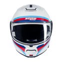Casco Nolan N100-6 Assoluto Bianco Blu Rosso Azz