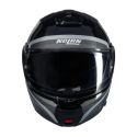Casco Nolan N100-6 Assoluto Nero Argento Bianco