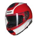 Casco Nolan N100-6 Incognito Rosso Bianco Argento