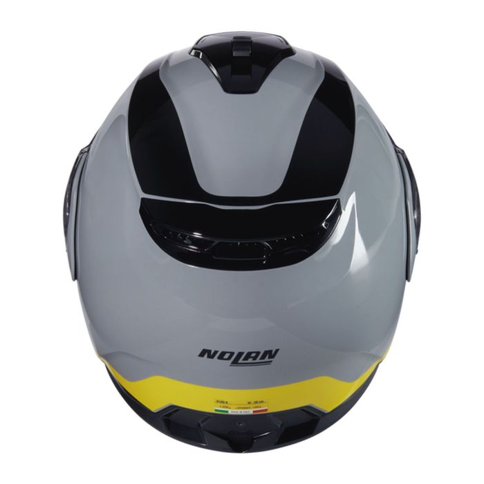 Casco Nolan N100-6 Incognito Grigio Giallo Nero