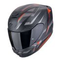 Casco Scorpion Exo-391 Aaxo Nero Opaco-rosso