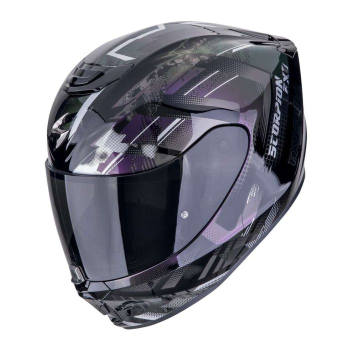 Casco Scorpion Exo-391 Clutter Nero-camaleon