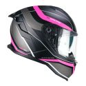 Casco Integrale Cgm 363x Shot Run Nero Fucsia Fluo Opa