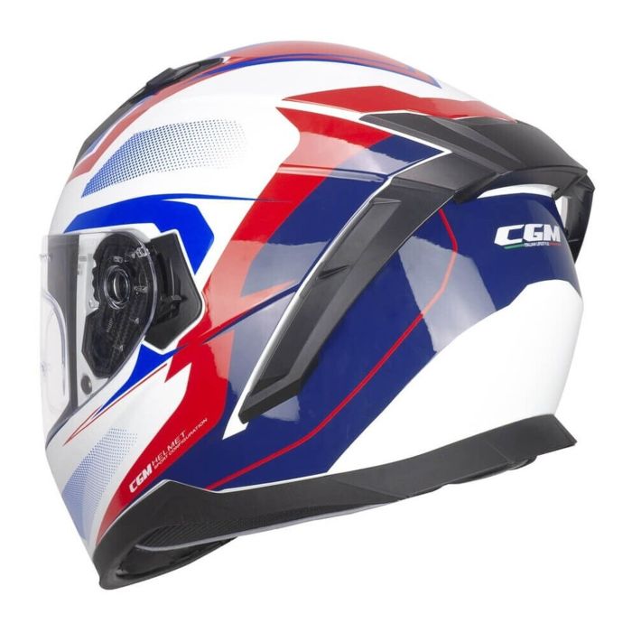 Casco Integrale Cgm 311g Blast Sport Bianco Blu