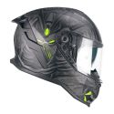 Casco Integrale Cgm 363s Shot Nippo Nero Giallo Fluo Opa