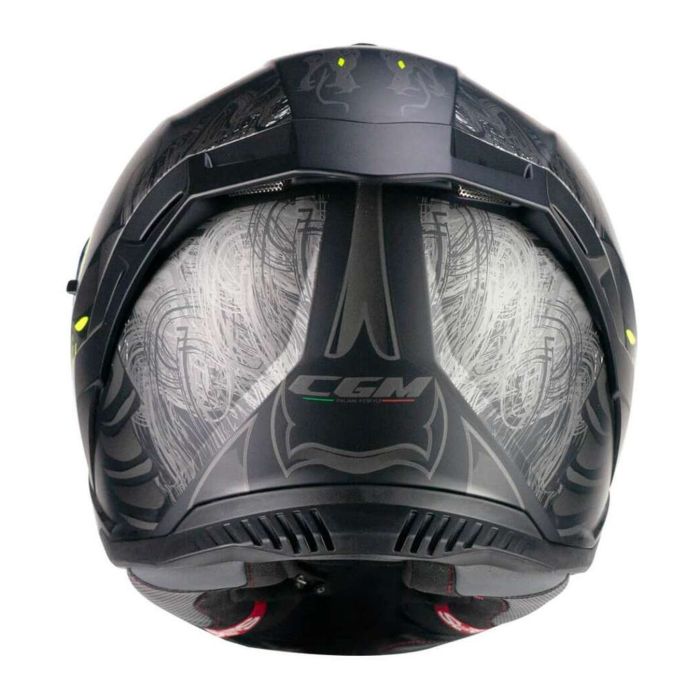 Casco Integrale Cgm 363s Shot Nippo Nero Giallo Fluo Opa