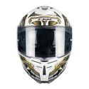 Casco Integrale Cgm 363s Shot Nippo Bianco Oro