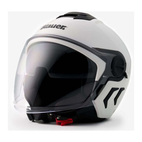 Casco Blauer Demi Jet Dj01 Mono Glossy White
