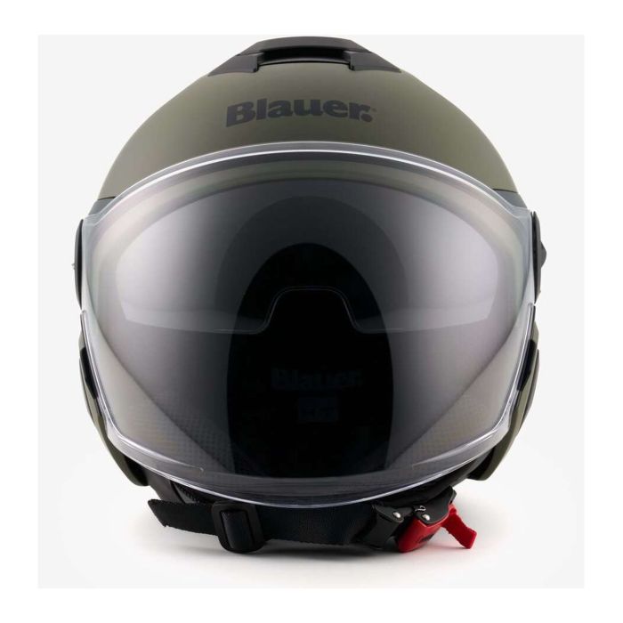 Casco Blauer Demi Jet Dj01 Mono Matt Green