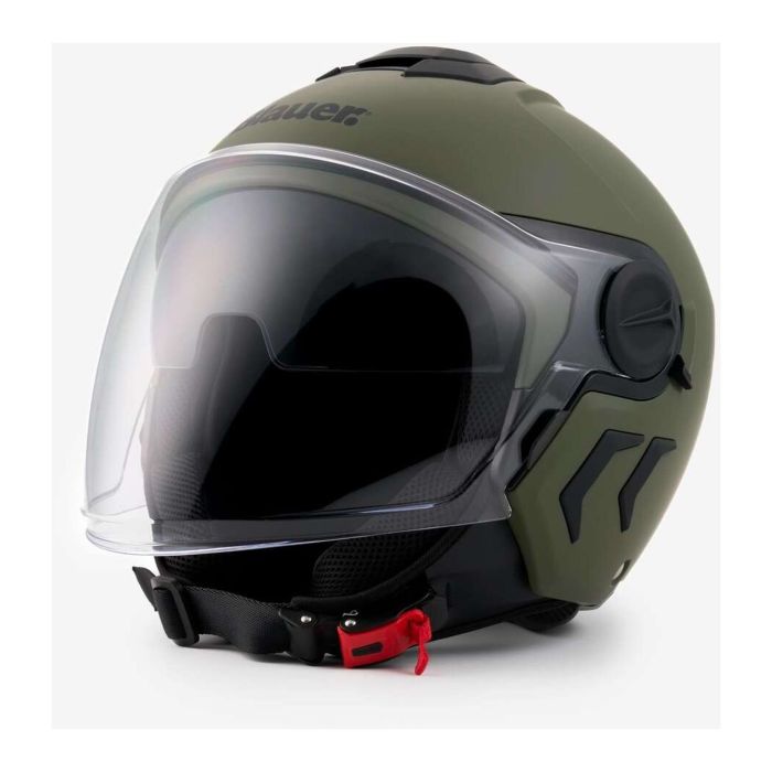 Casco Blauer Demi Jet Dj01 Mono Matt Green
