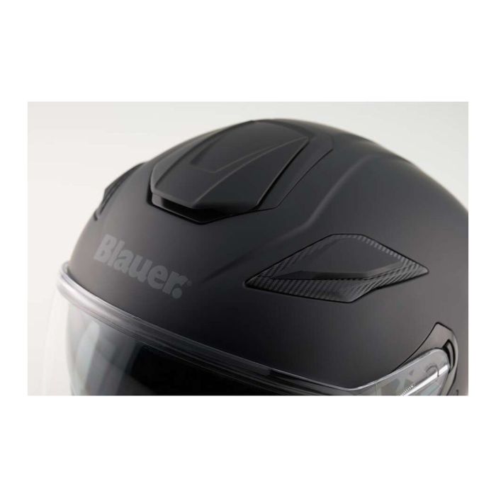 Casco Blauer Jet Jj01 Mono Matt Black