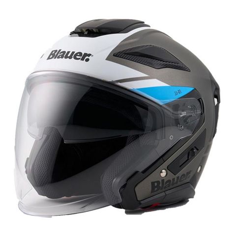 Casco Blauer Jet Jj01 Matt Titanium