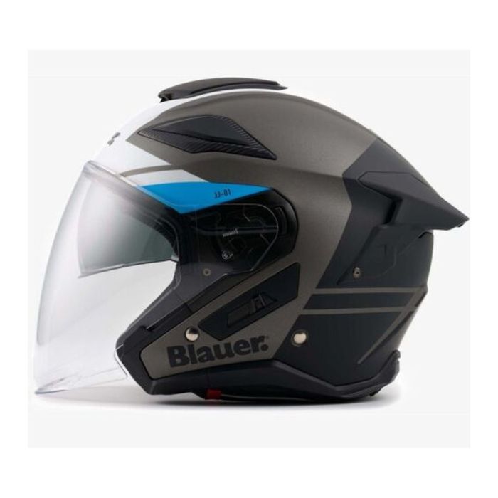 Casco Blauer Jet Jj01 Matt Titanium