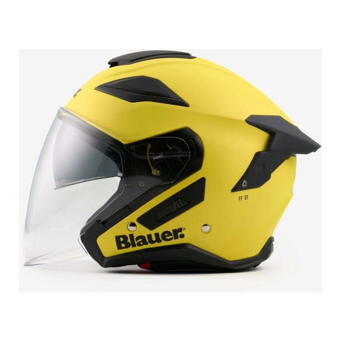 Casco Blauer Jet Jj01 Mono Matt Yellow