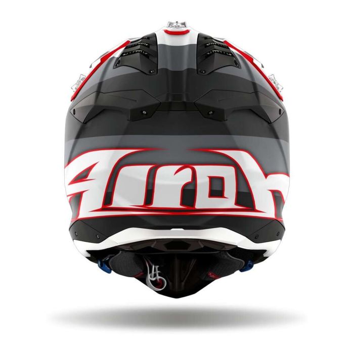 Casco Airoh Aviator 3 Monarch Grey/red Matt